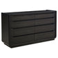 Leandro 4-piece California King Bedroom Set Burnished Black