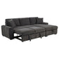 Pastrana Upholstered Sleeper Sectional Sofa RAF Chaise Grey