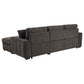 Pastrana Upholstered Sleeper Sectional Sofa RAF Chaise Grey
