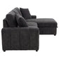 Pastrana Upholstered Sleeper Sectional Sofa RAF Chaise Grey