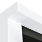 Mallory TV Stand Fireplace Console Bluetooth Speaker White High Gloss