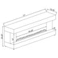 Mallory TV Stand Fireplace Console Bluetooth Speaker White High Gloss