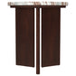 Jenna 2-piece Round Marble Top Coffee Table Set Brown