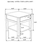 Esther 1-drawer Solid Wood Side End Table Natural Sheesham
