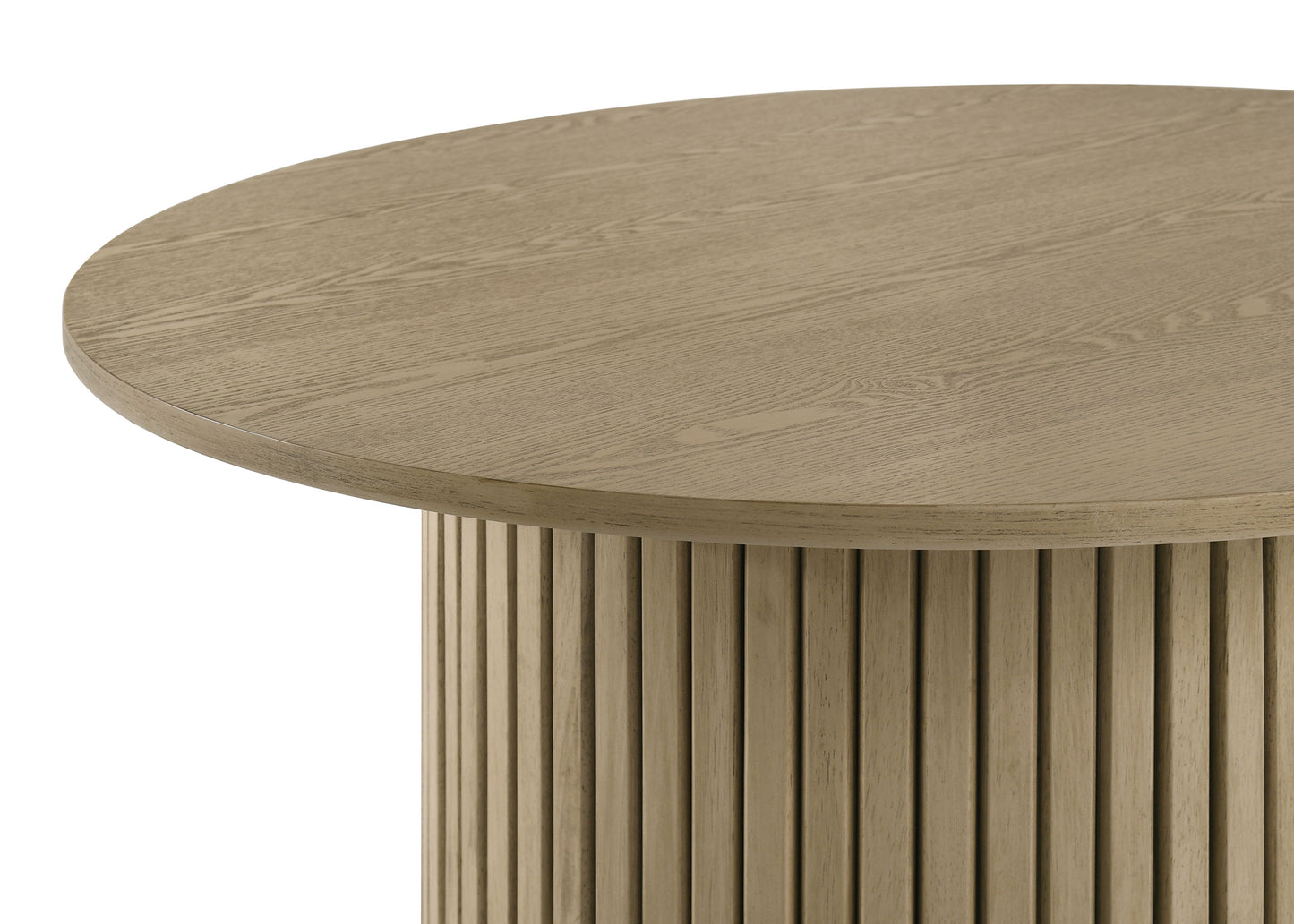 Hamlyn 5-piece Round Wood Dining Set Wheat and Natural Oak