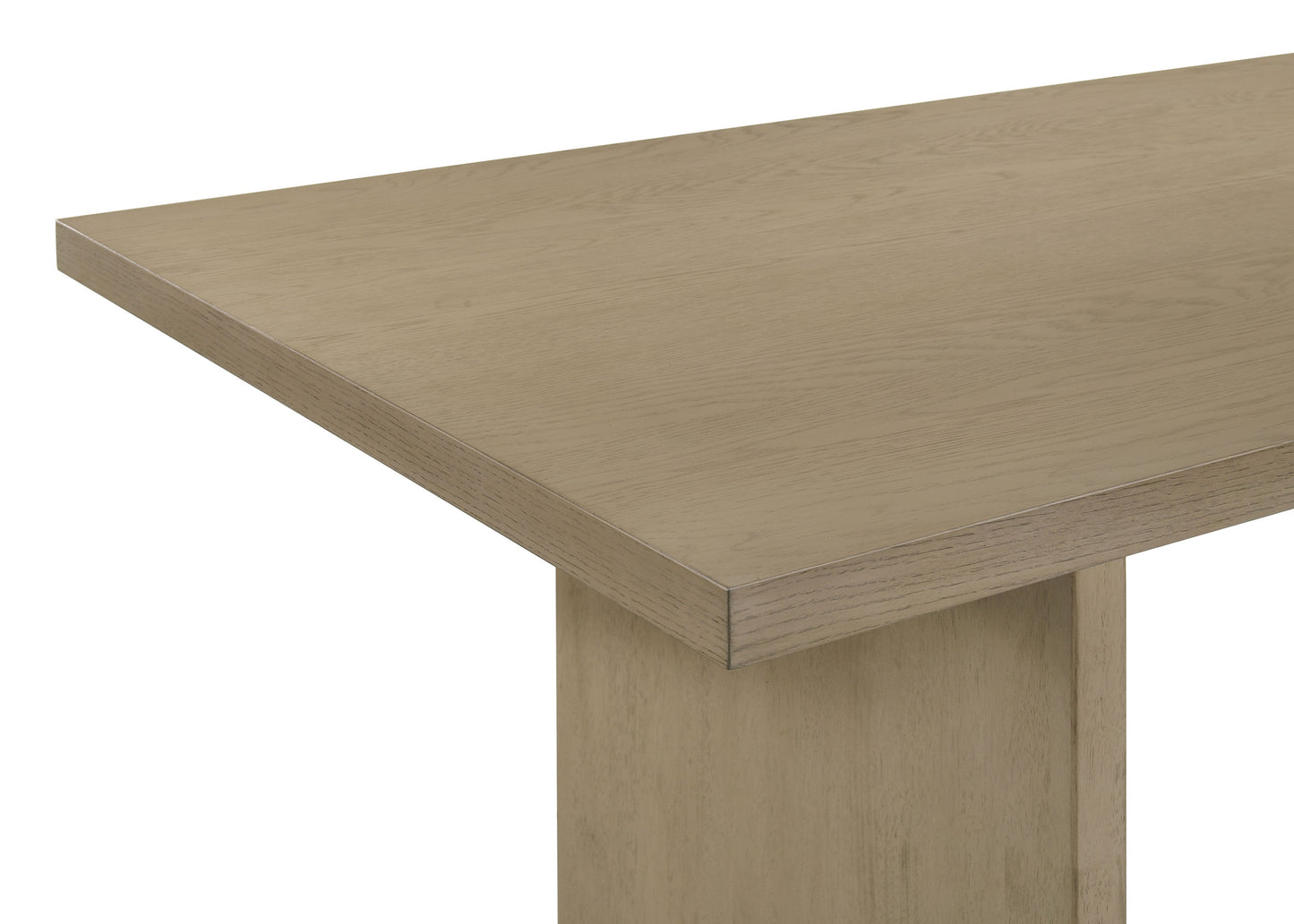 Decker 7-piece 82-inch Rectangular Dining Set Wheat and Natural Oak