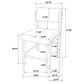 Decker 7-piece 70-inch Rectangular Counter Height Dining Set Cream and Walnut