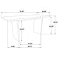 Decker 7-piece 70-inch Rectangular Counter Height Dining Set Black and Walnut