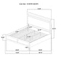 Hendricks California King Panel Headboard Platform Bed Light Oak