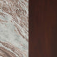 Jenna 2-piece Round Marble Top Coffee Table Set Brown