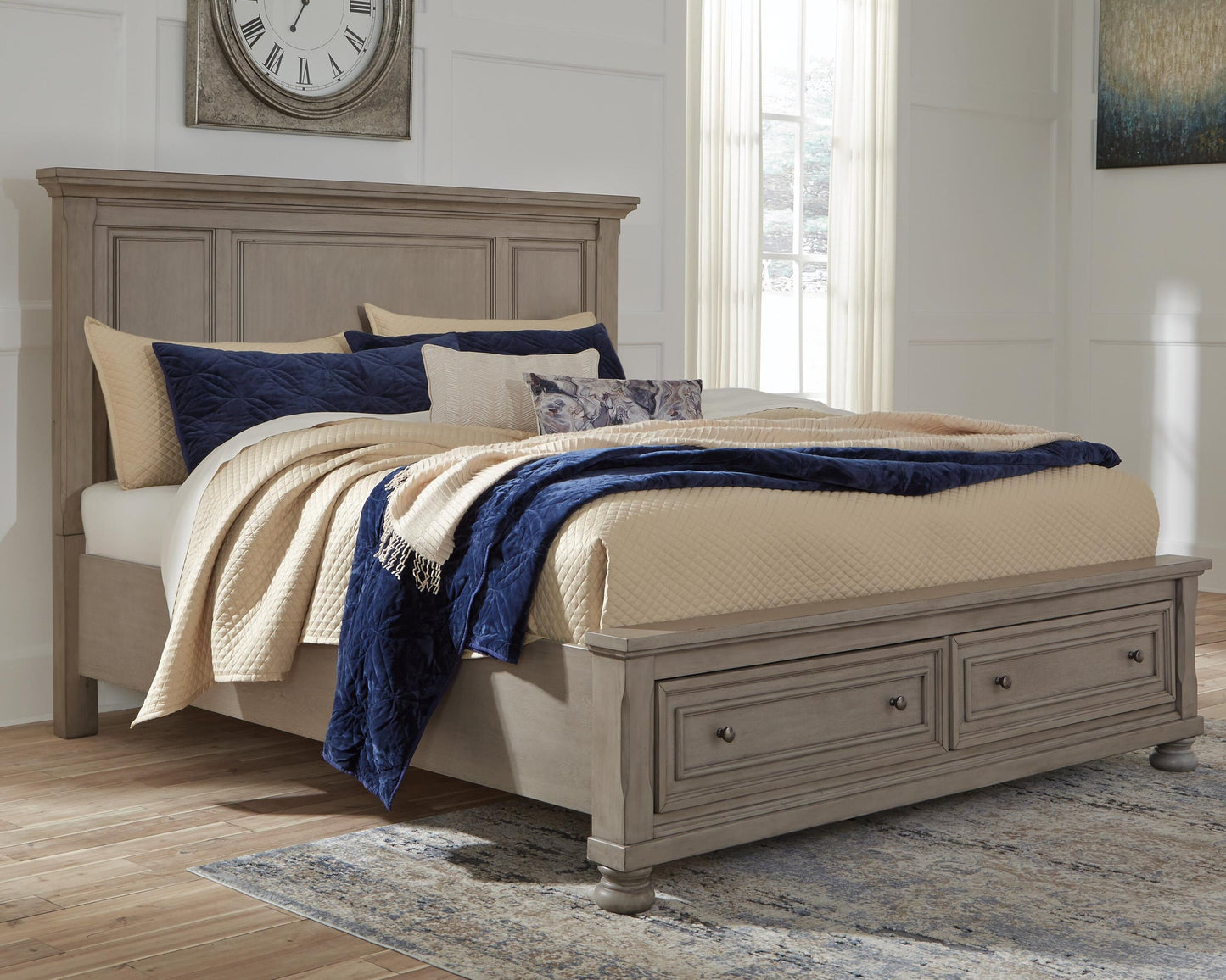 Lettner California King Panel Storage bed