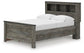 Frandern Full Bookcase Panel Bed with Storage