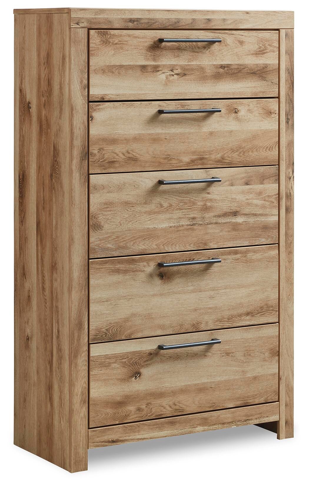 Hyanna Full Panel Bed, Dresser, Mirror, Chest and Nightstand