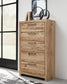 Hyanna Full Panel Bed, Dresser, Mirror, Chest and Nightstand