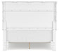 Fortman Full Panel Bed with Mirrored Dresser, Chest and Nightstand