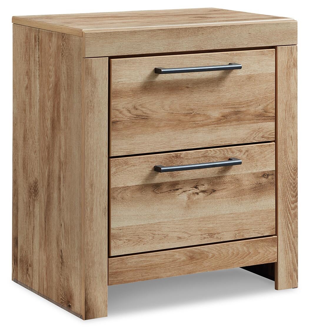 Hyanna Queen Panel Storage Bed with 1 Under Bed Storage Drawer, Dresser, Mirror and Nightstand