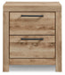 Hyanna Queen Panel Storage Bed with 1 Under Bed Storage Drawer, Dresser, Mirror and Nightstand