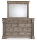 Blairhurst Queen Panel Bed, Dresser, Mirror, Chest and Nightstand