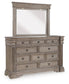 Blairhurst Queen Panel Bed, Dresser, Mirror, Chest and Nightstand