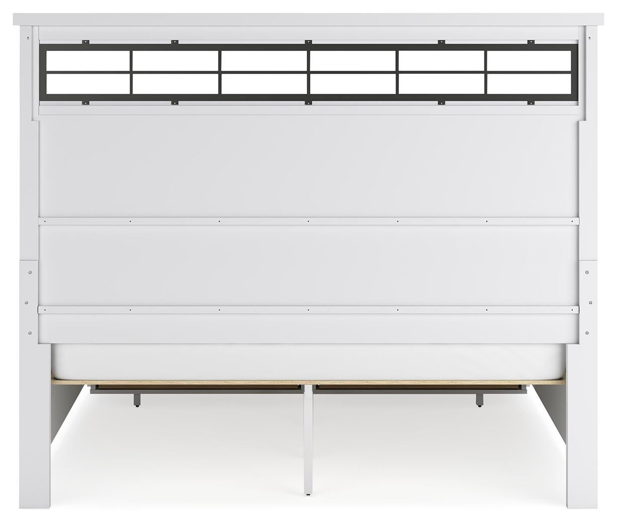 Ashbryn California King Panel Storage Bed, Dresser and Mirror