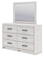 Cayboni King Panel Bed, Dresser, Mirror, Chest and Nightstand