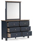 Landocken Full Panel Headboard, Dresser, Mirror, Chest and Nightstand