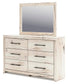 Lawroy King Panel Bed, Dresser, Mirror, Chest and Nightstand