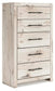 Lawroy King Panel Bed, Dresser, Mirror, Chest and Nightstand