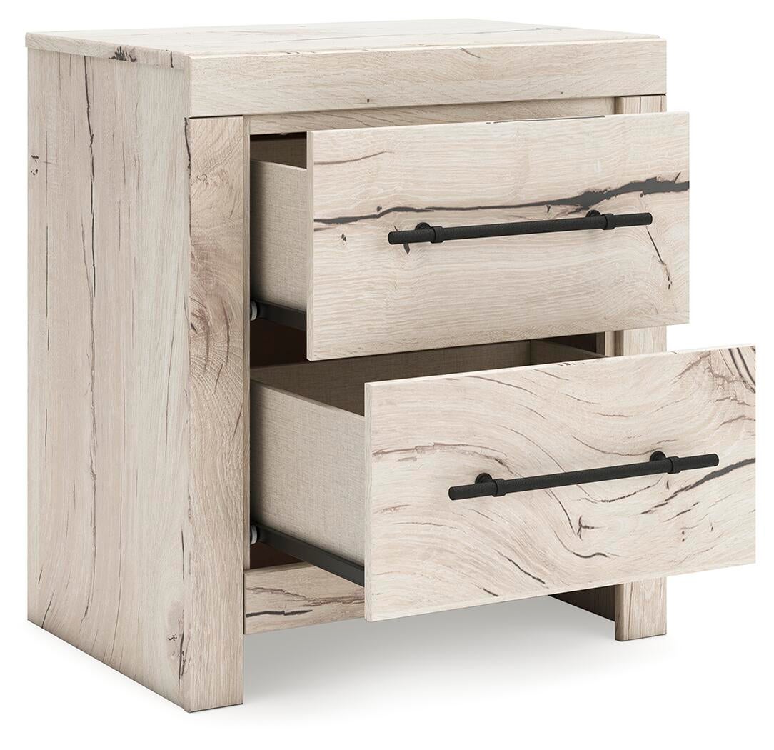 Lawroy King Panel Bed, Dresser, Mirror, Chest and Nightstand