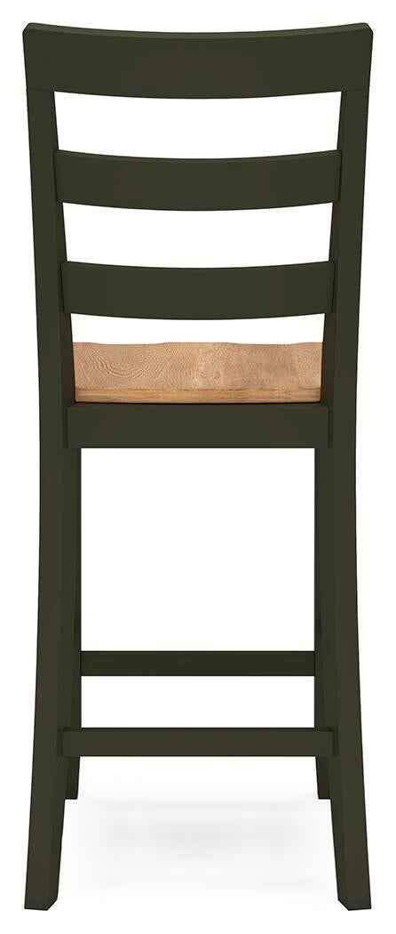 Gesthaven Counter Height Dining Table and 2 Barstools