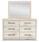 Lawroy Twin Panel Bed with Storage, Dresser, Mirror and Nightstand