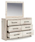 Lawroy Twin Panel Bed with Storage, Dresser, Mirror and Nightstand