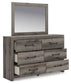 Graystorm Full Panel Storage Bed, Dresser, Mirror, Chest and Nightstand