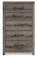 Graystorm Full Panel Storage Bed, Dresser, Mirror, Chest and Nightstand