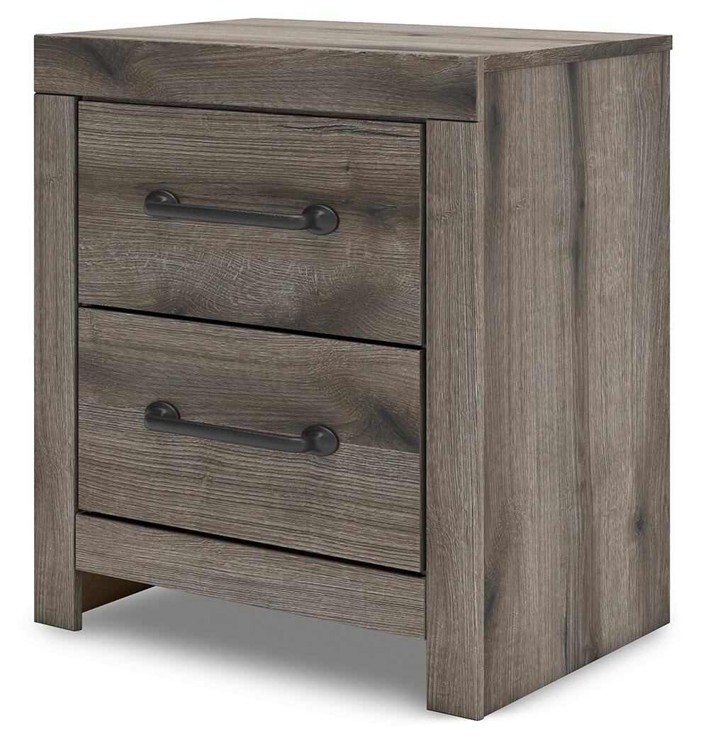 Graystorm Full Panel Storage Bed, Dresser, Mirror, Chest and Nightstand