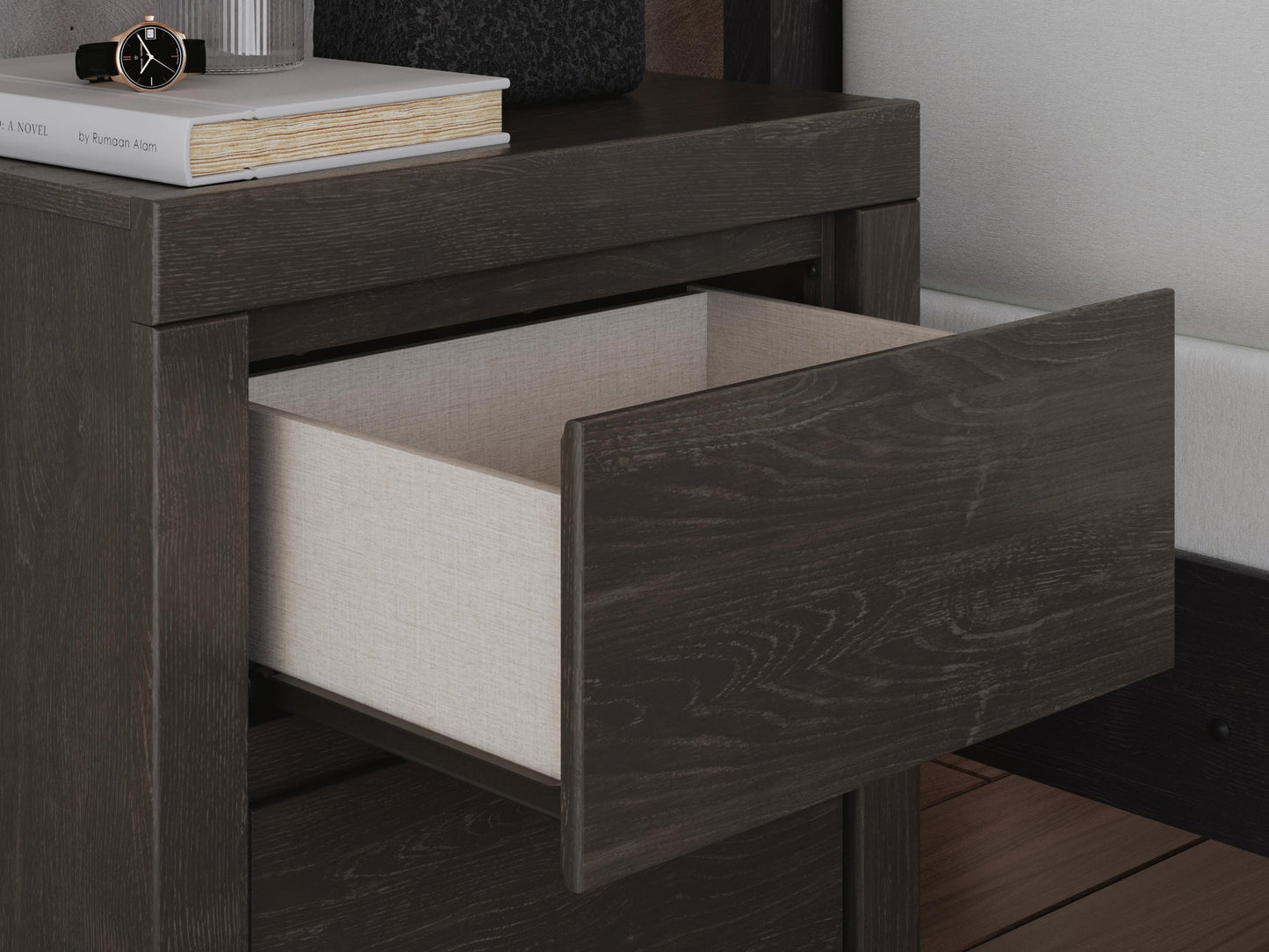 Parlayon King Panel Bed, Dresser, Mirror and Nightstand