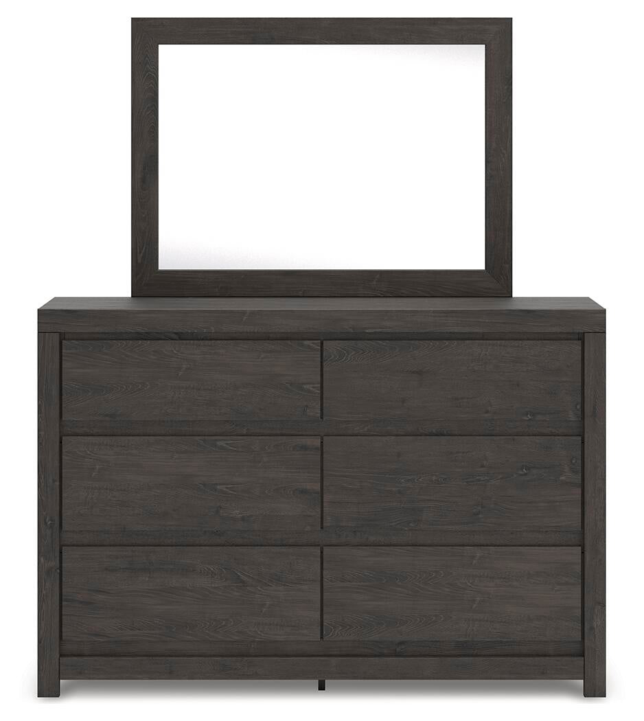Fraluna Queen Panel Storage Bed, Dresser and Mirror