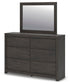 Fraluna Queen Panel Storage Bed, Dresser and Mirror