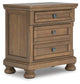 Feddinger Queen Panel Bed with Mirrored Dresser, Chest and Nightstand