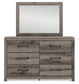 Graystorm Full Panel Bed, Dresser, Mirror and Nightstand