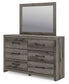 Graystorm Queen Panel Bed, Dresser and Mirror