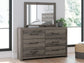 Graystorm Queen Panel Bed, Dresser and Mirror
