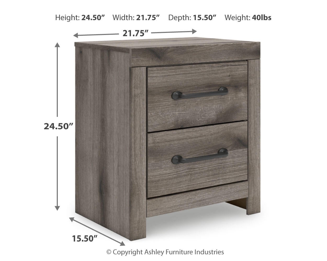 Urbanoore Full Panel Bed, Dresser, Mirror, Chest and Nightstand