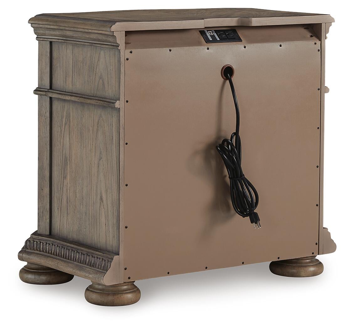 Ardenfield California King Upholstered Sleigh Bed, Dresser, Mirror, Chest and Nightstand