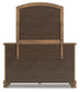 Feddinger California King Panel Bed with Mirrored Dresser