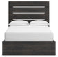 Hollivern Full Panel Bed with Storage, Dresser, Mirror and Nightstand