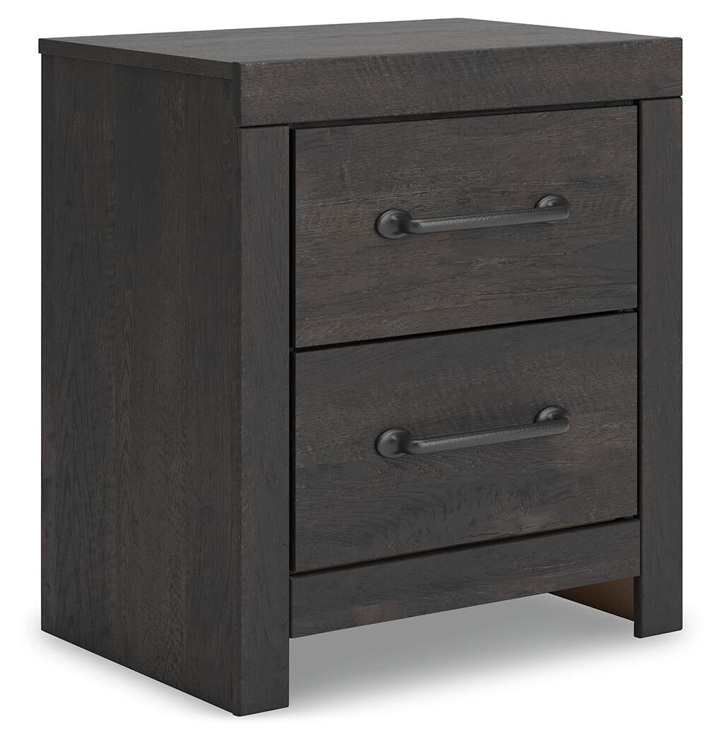 Hollivern Full Panel Bed with Storage, Dresser, Mirror and Nightstand
