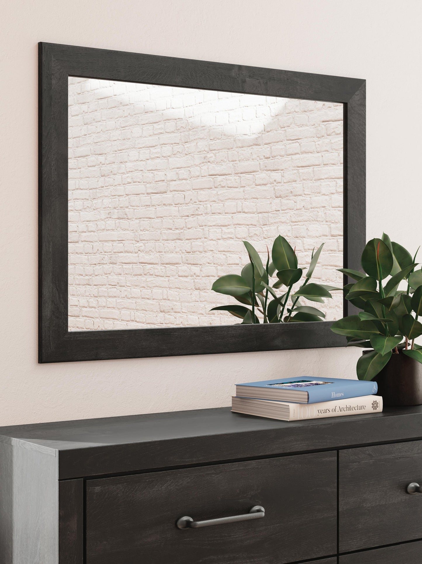 Hollivern Full Panel Bed with Storage, Dresser, Mirror and Nightstand