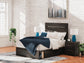 Hollivern Full Panel Bed with Storage, Dresser, Mirror and Nightstand