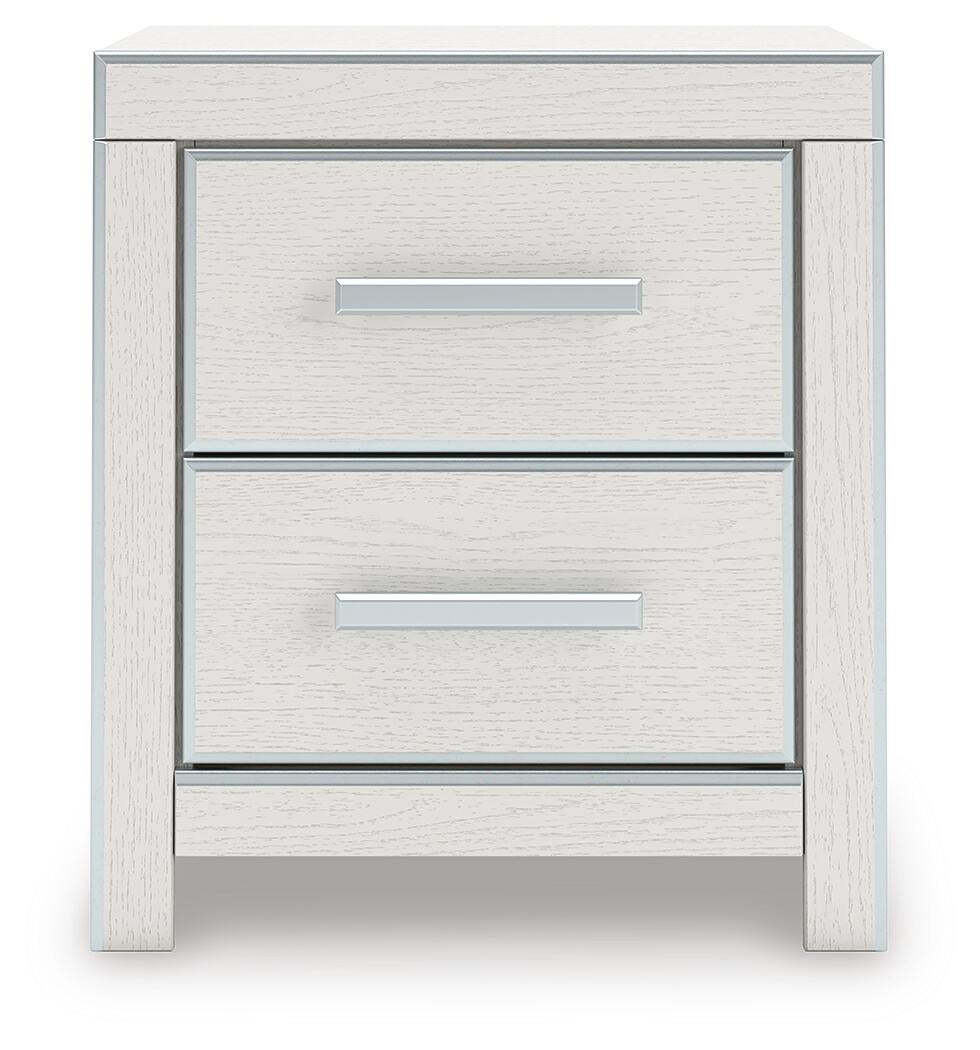 Birmonton King Upholstered Panel Bed, Dresser, Mirror, Chest and Nightstand